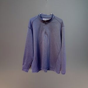 Pebble Beach Performance 1/4 Zip Golf Pullover‎ Sz Large Gray